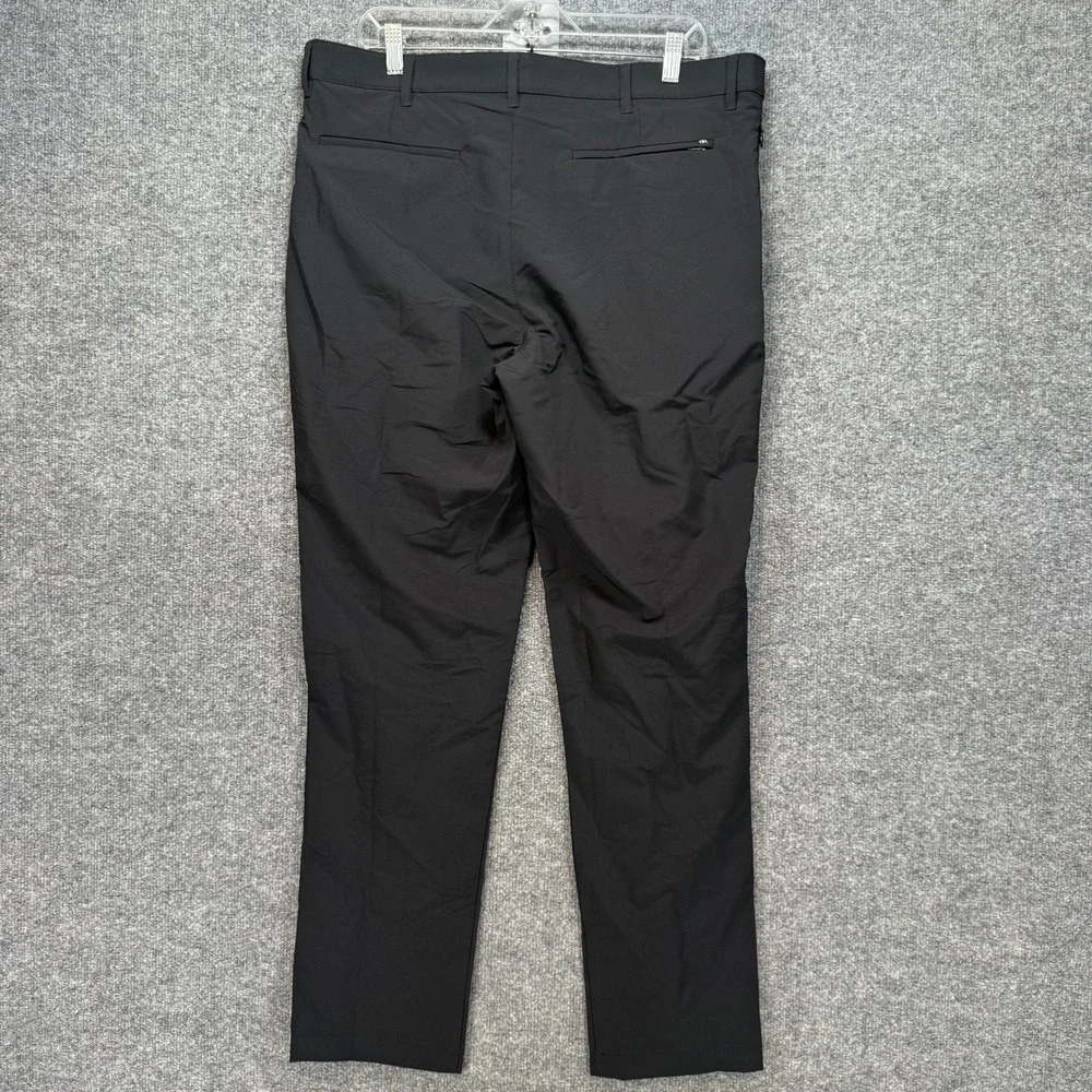 Banana Republic Core‎ Temp Pants Mens 36x32 Black Performance Golf Chinos NEW